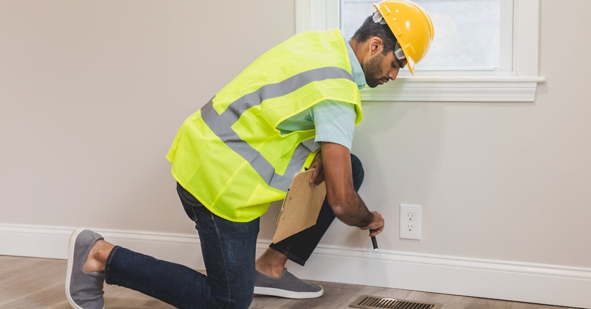 Homeowner checking electrical panel