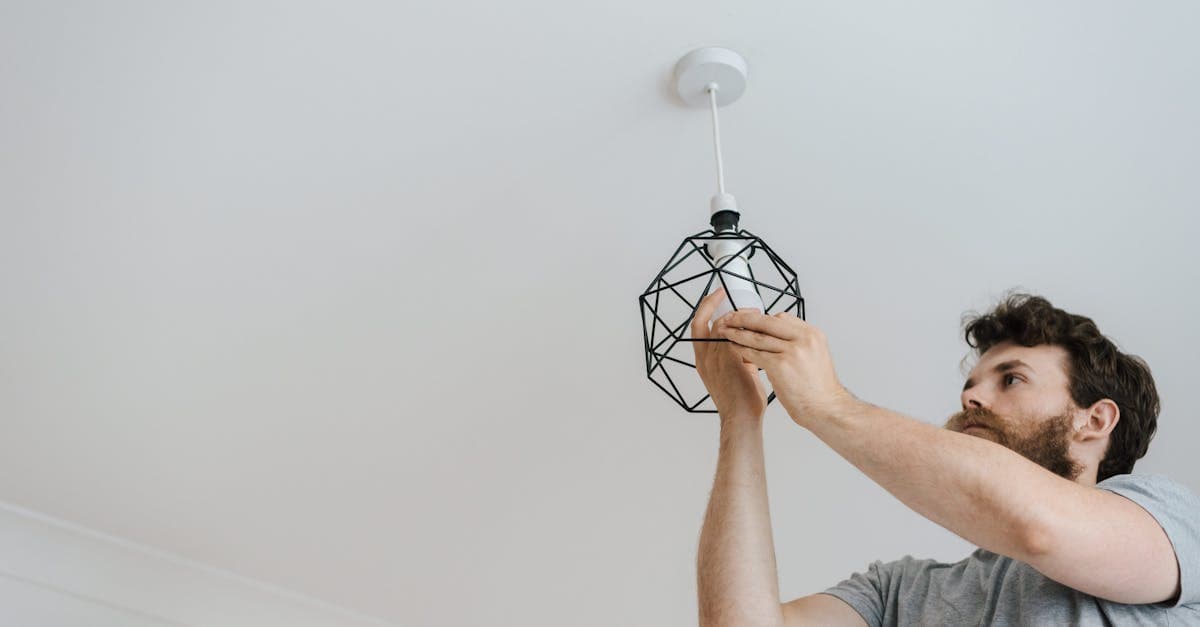 Installing a light fixture safely